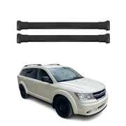 Dachträger Grundtäger für Dodge Journey 2008-2020 75kg Aluminium Schwarz 2 tlg