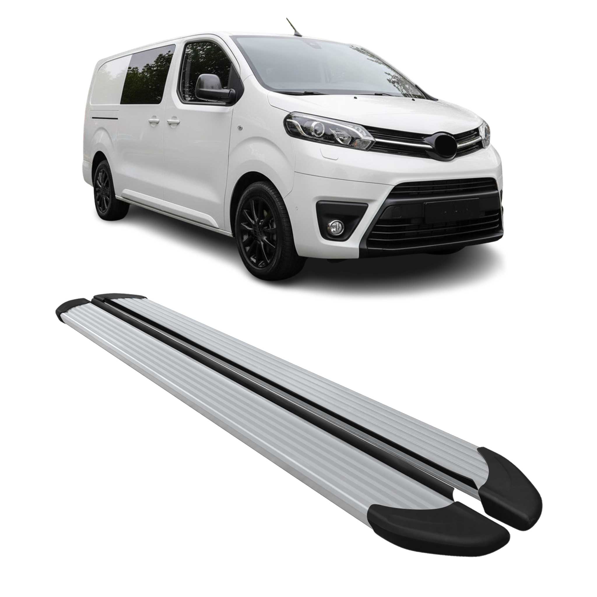 Schweller Trittbretter Schweller für Toyota Proace 2016-2026 L2 L3 Langer Alu