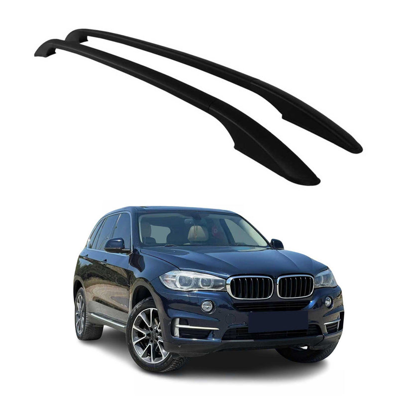 Aluminium Dachreling Relingträger für BMW X5 F15 F85 2013-2018 Schwarz 2tlg