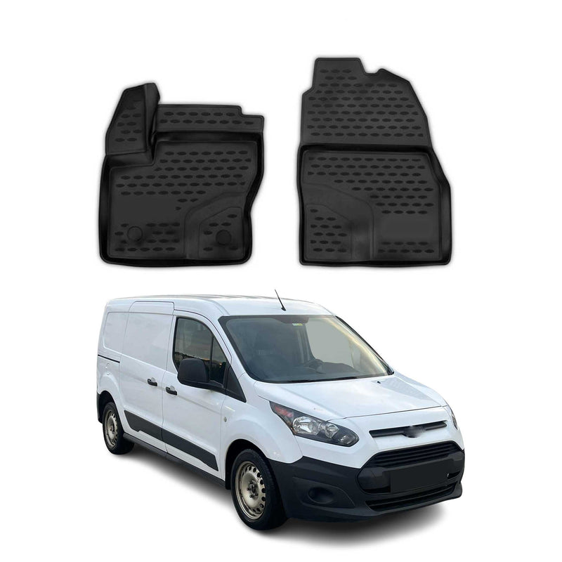 2013-2024 Ford Transit Tourneo Connect Fußmatten TPE Schwarz 2 tlg