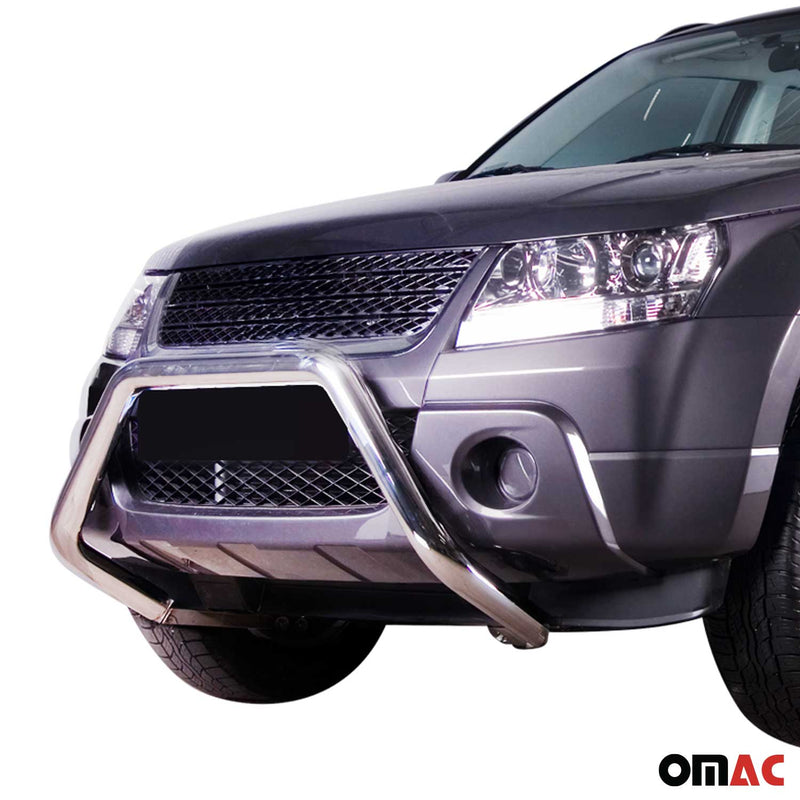 Frontbügel Frontschutzbügel für Suzuki Grand Vitara 2006-2015 Stahl Silber