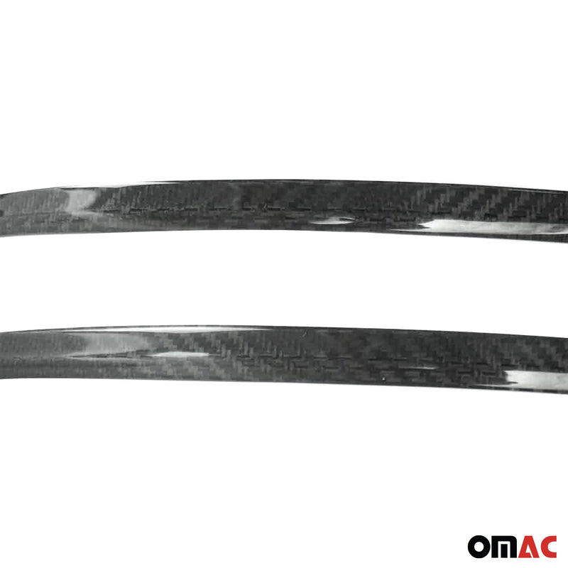 Spiegelkappen Leiste für VW Amarok 2010-2021 Kohlefaser Schwarz 2tlg