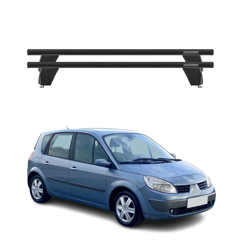 Menabo Dachträger Grundtäger für Renault Scenic mk2 2003-2009 75kg Alu Schwarz