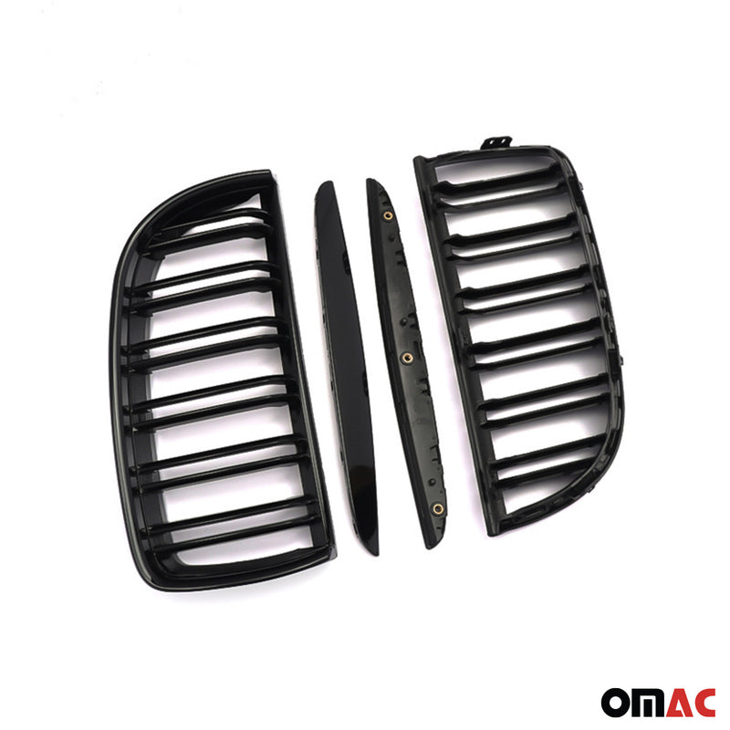 2004-2008 BMW 3er E90 Limo M3 Nieren Grill Kühlergrill Schwarz Glanz