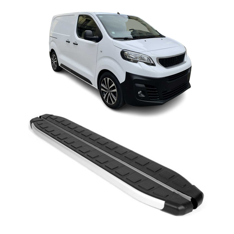 Seitenbretter Trittbretter für Peugeot Expert Traveller 2017-2025 Kurzer Schwarz