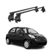 Menabo Dachträger Grundtäger für Nissan Micra 2002-2010 5tür 50kg Stahl Schwarz