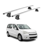 Alu Dachträger für Citroen Berlingo II 2008-2018 TÜV T-Nut 75 kg 2tlg Silber