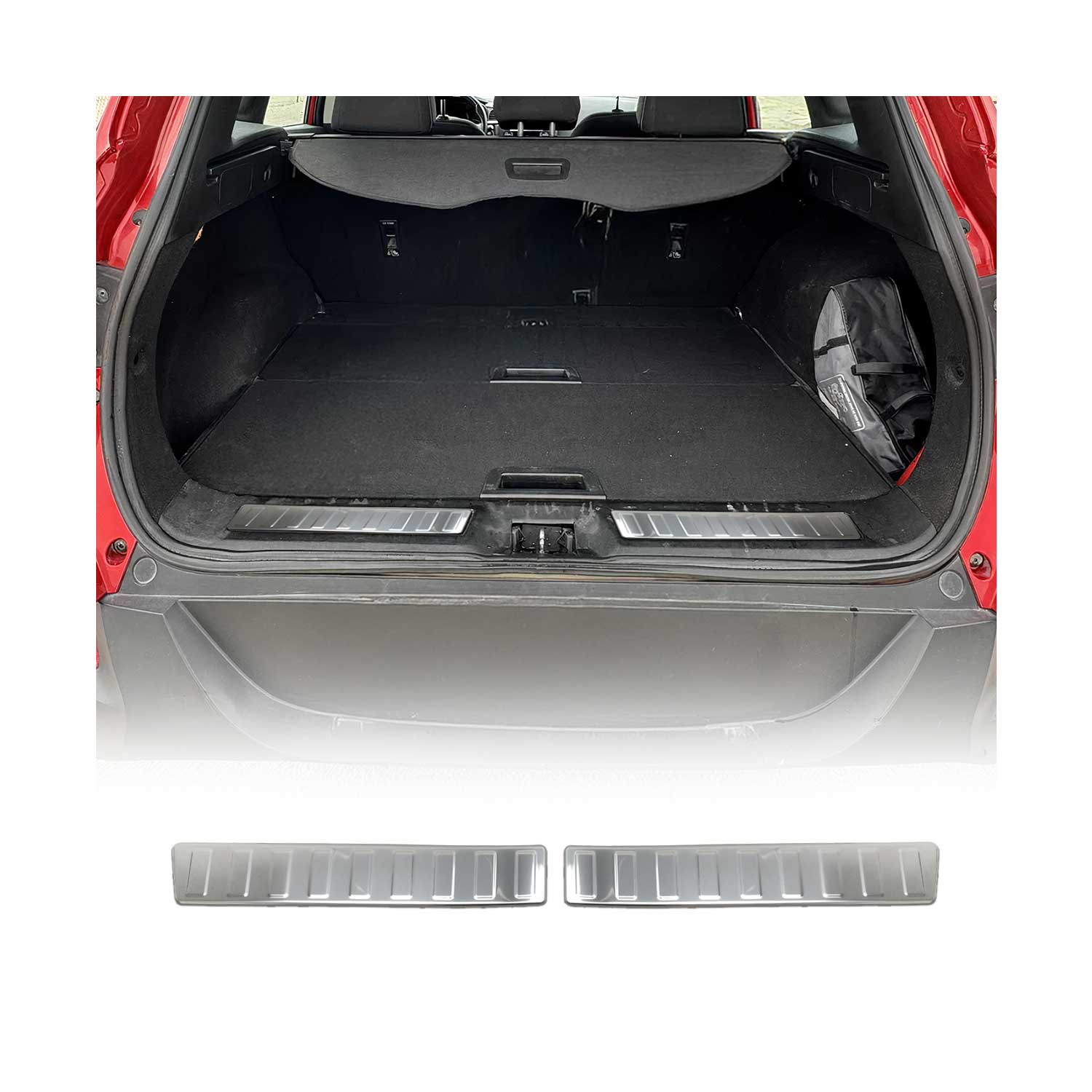 Ladekantenschutz Stoßstange für Renault Kadjar 2015-2018 Pre-FL Edelstahl Chrom