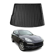 Kofferraumwanne Laderaumwanne für Porsche Cayenne mk2 2011-18 Gummi TPE Schwarz