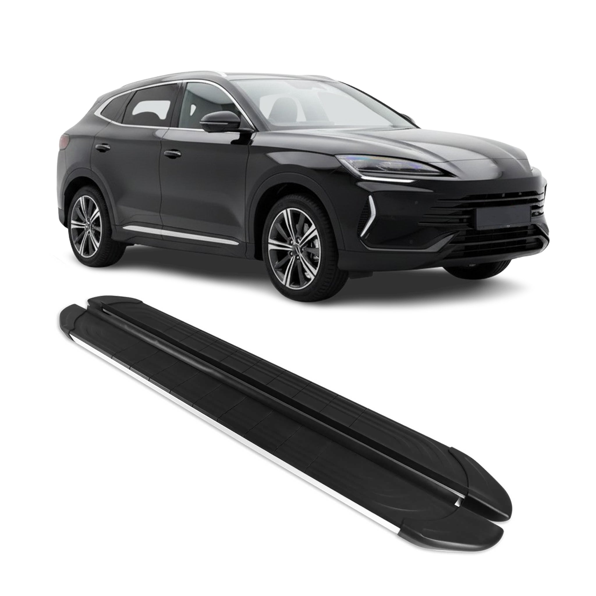 Trittbretter Seitenbretter für BYD Seal U SUV 2024-2026 Aluminium Grau Schwarz