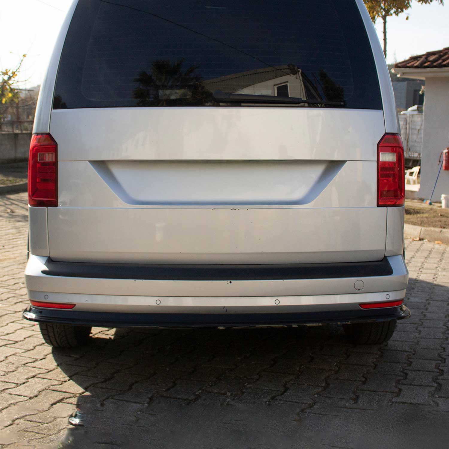 Ladekantenschutz Stoßstange für VW Caddy III 2003-2015 Pre-FL Acryl matt schwarz