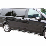 Stahl Schwellerrohre Trittbretter für Mercedes Vito Classe W447 2014-2026 Grau