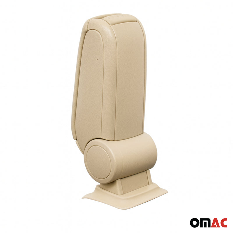 Mittelarmlehne Armlehne Mittelkonsole für VW Jetta 2005-2010 PU-Leder ABS Beige