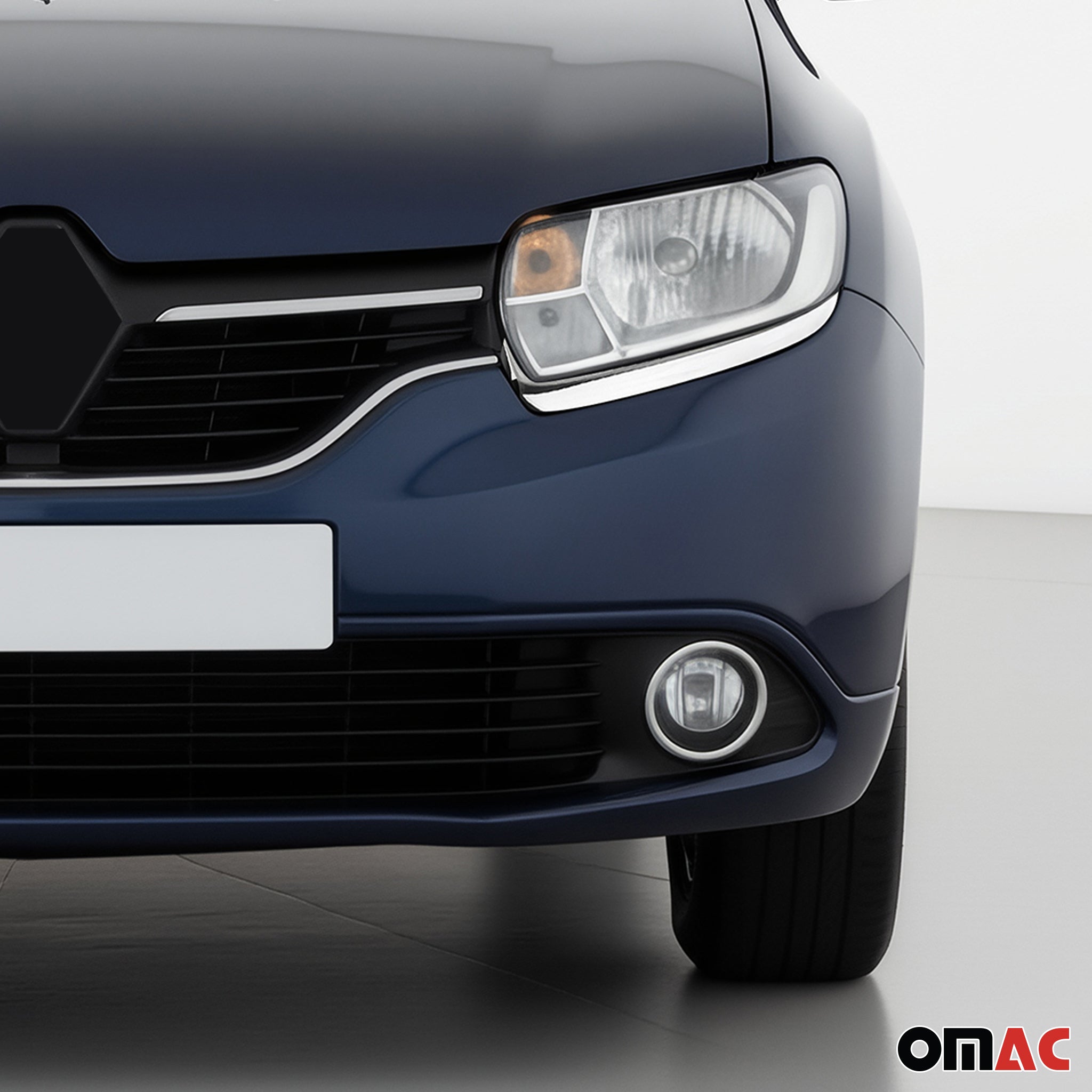 Scheinwerfer Leisten Scheinwerferblende für Renault Thalia 2013-2021 Chrom 2x