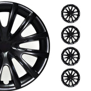 4x Radblenden Radkappen Radzierblenden für 16" Zoll Stahlfelgen Schwarz