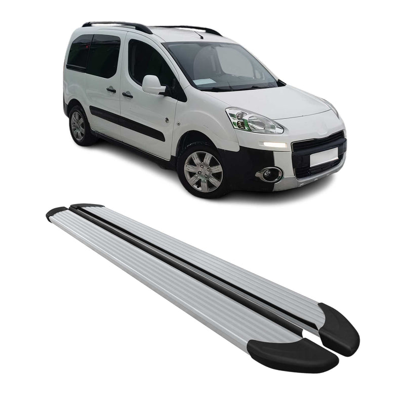Seitenschweller Trittbretter Schweller für Peugeot Partner Tepee 2008-2018 Alu