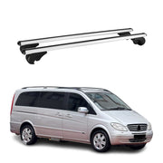 Dachträger Grundtäger für Mercedes Viano Vito W639 2003-2014 75kg Alu Silber 2x