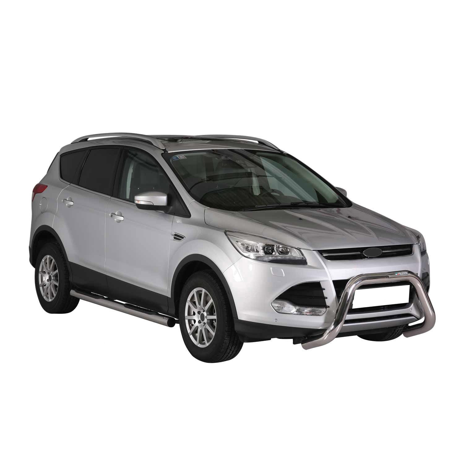 Frontbügel Frontschutzbügel für Ford Kuga 2013-2016 ø76mm Stahl Silber Schutz