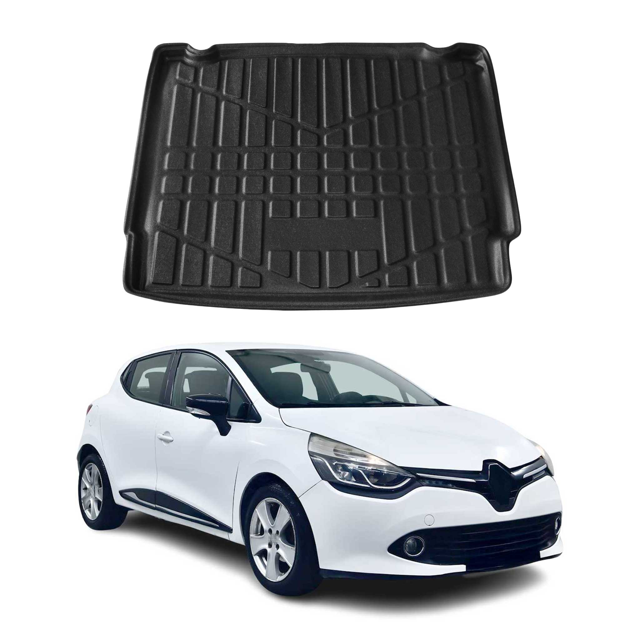 Kofferraumwanne Laderaumwanne für Renault Clio 2012-2019 Gummi TPE Schwarz
