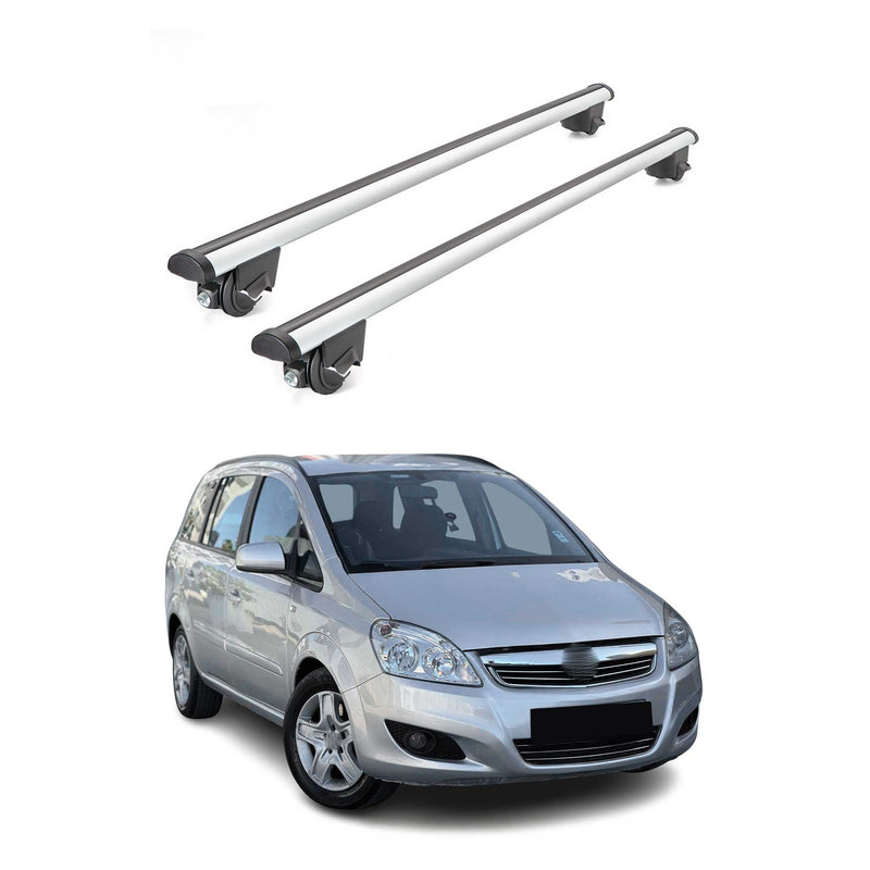 Dachträger Grundträger für Opel Zafira 2007-2011 Gepäckträger 100kg Alu Grau