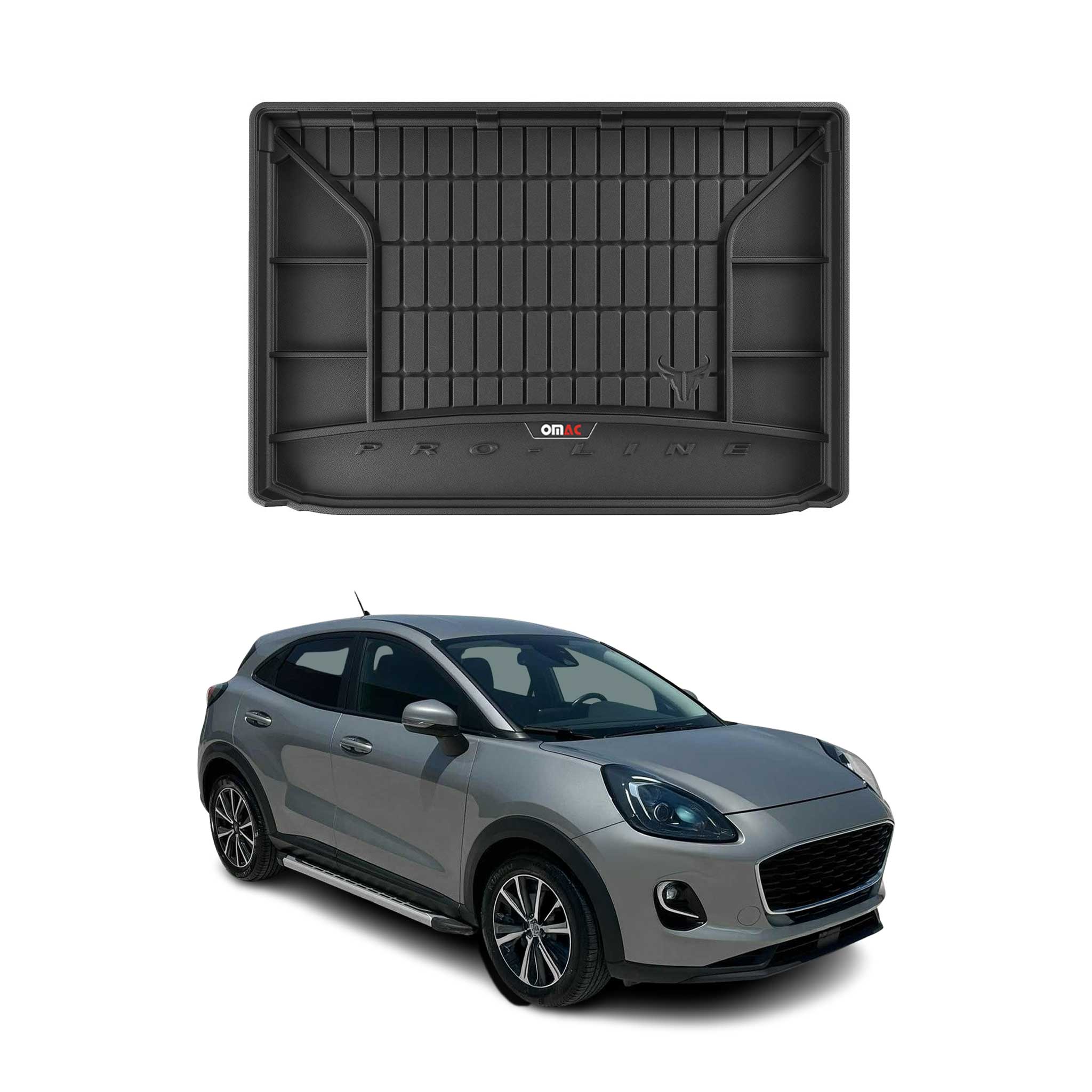 OMAC Gummi Kofferraumwanne für Ford Puma 2019-2026 TPE Laderaumwanne Schwarz