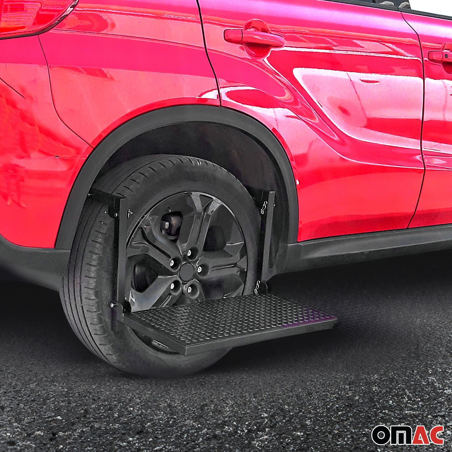 Radtritt Trittstufe Rad Stufe für VW Amarok Felgen Klappbar Faltbar 55cm Stahl