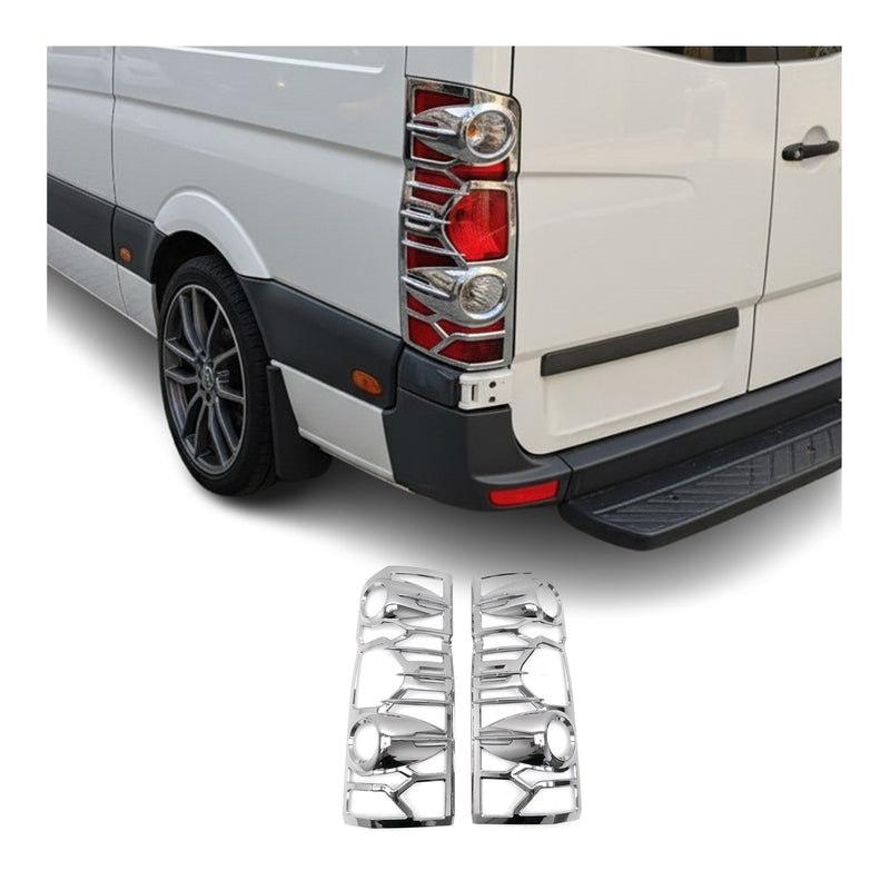 Rücklicht Leisten Heckleuchte für VW Crafter 2012-2017 Chrom ABS Silber 2tlg
