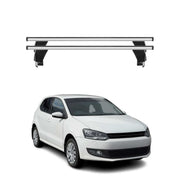 Menabo Dachträger Grundtäger für VW Polo 2009-2017 5tür 50kg Alu Silber 2 tlg