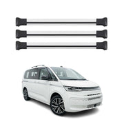 Dachträger Grundtäger für VW Transporter T7 2023-2026 Aluminium Silber 3 tlg