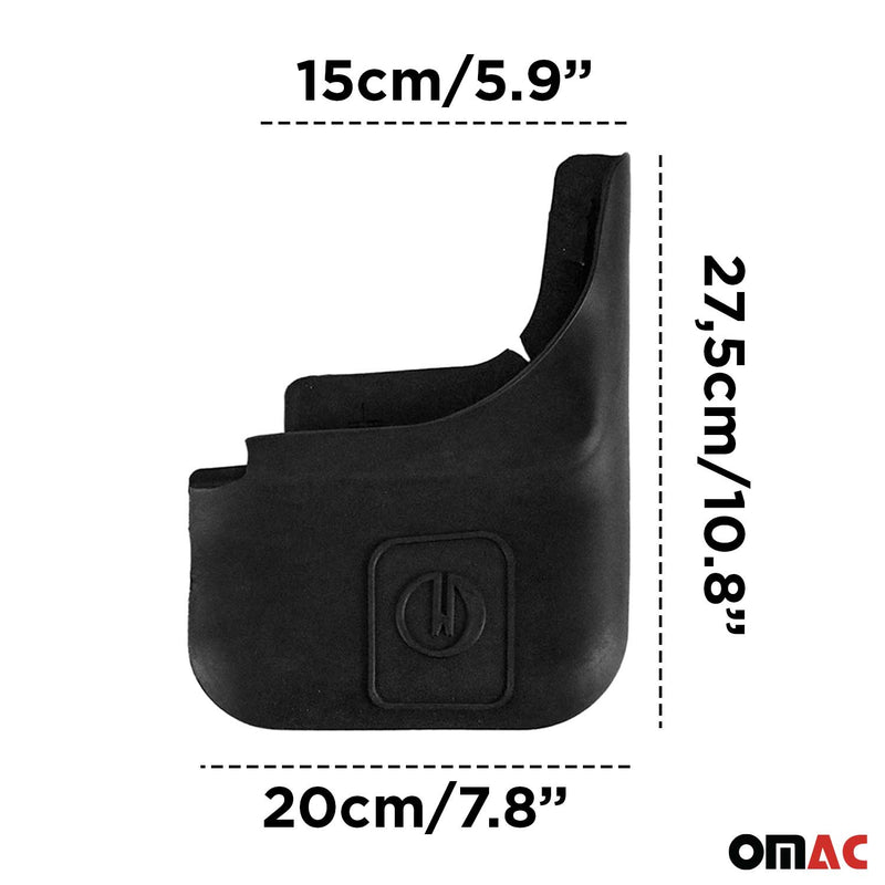 Schmutzfänger Auto für Skoda Yeti 2010-2017 Schwarz Hinten 2x