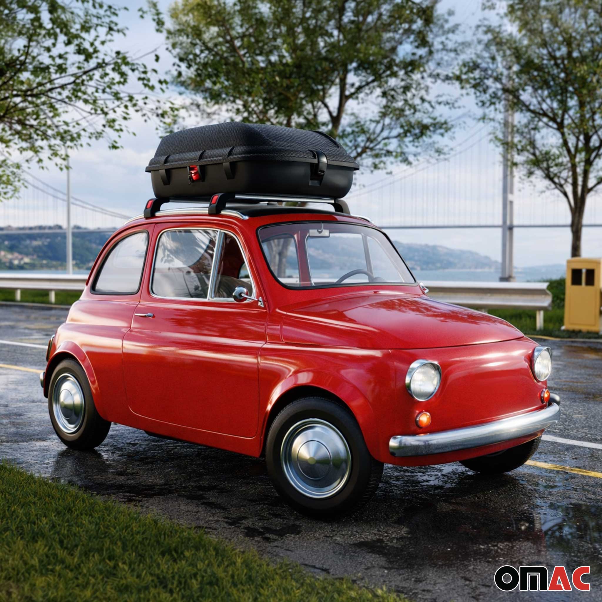 Dachbox Dachkoffer Gepäckbox 270 Liter Carbonlook Abschließbar Autobox