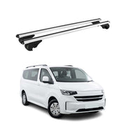 Dachträger Grundträger für VW Transporter T7 2024-2026 TÜV Aluminium Silber 2tlg