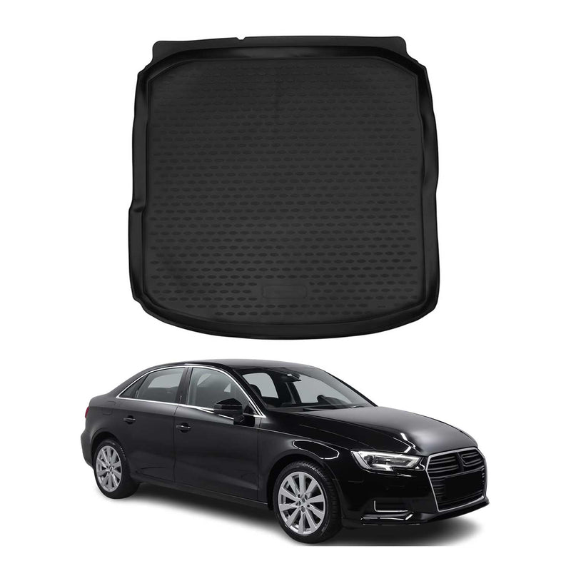 Kofferraummatte Kofferraumwanne für Audi A3 8V Limousine 2013-2020 Gummi TPE