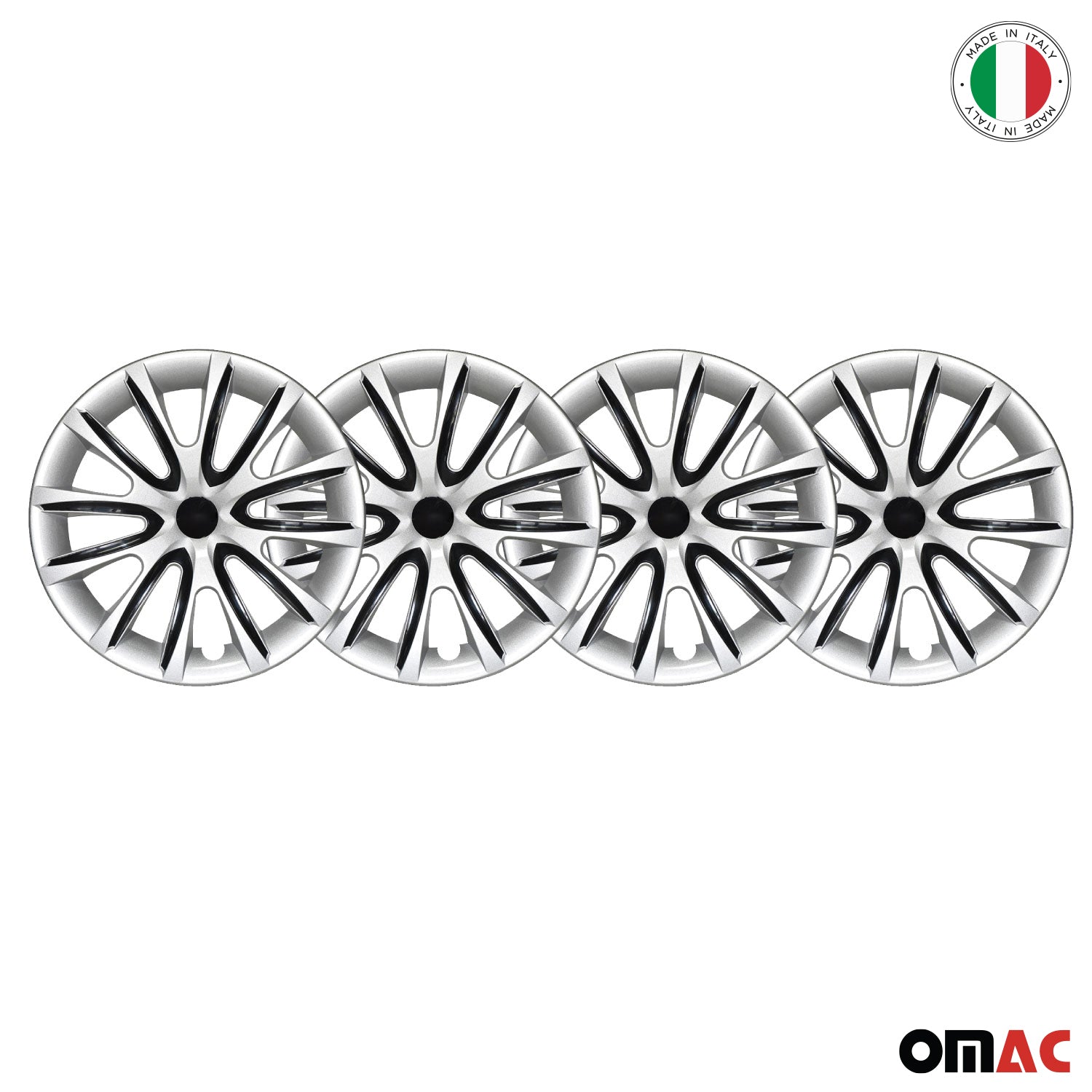 4x Radblenden Radkappen Radzierblenden für 15" Zoll Stahlfelgen Silber Schwarz