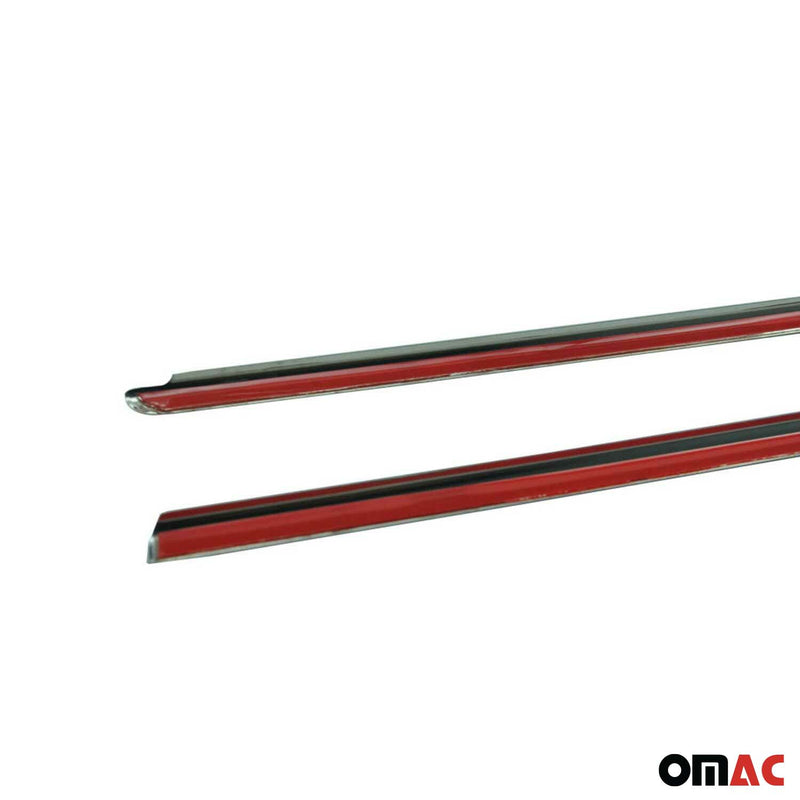 Window strips decorative strips for Dacia Dokker 2012-2021 stainless steel chrome 2 pieces