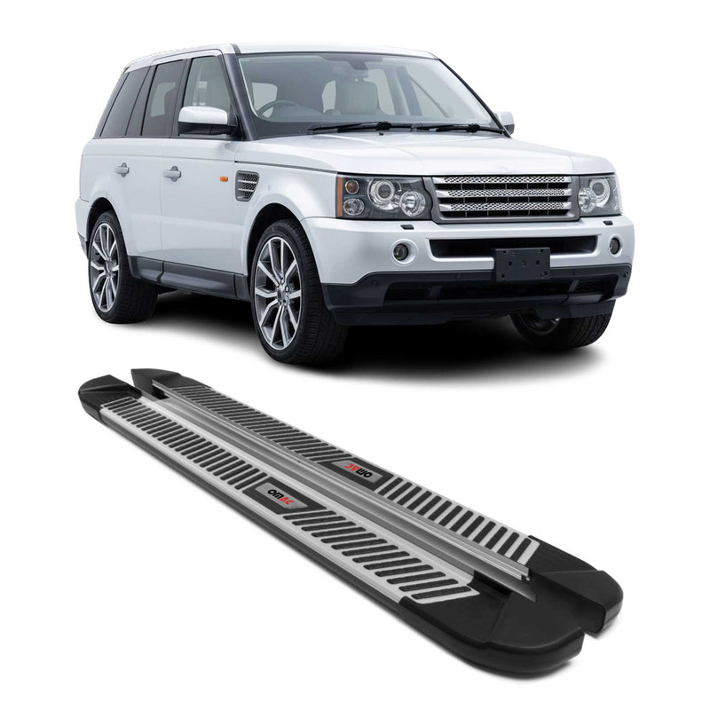 Trittbretter Seitenbretter für Range Rover Sport L320 LS 2005-2013 Alu Schwarz