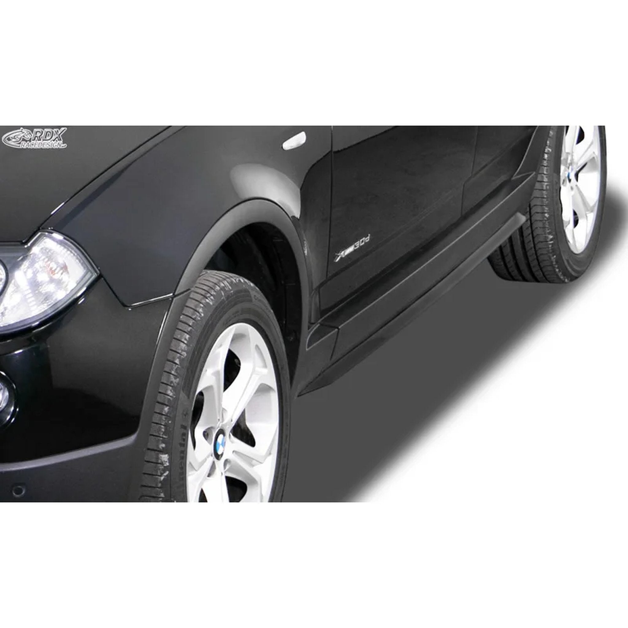 RDX Seitenschweller 'Slim' für BMW X3 E83 2004-2010 ABS Schwarz 2er-Set TÜV
