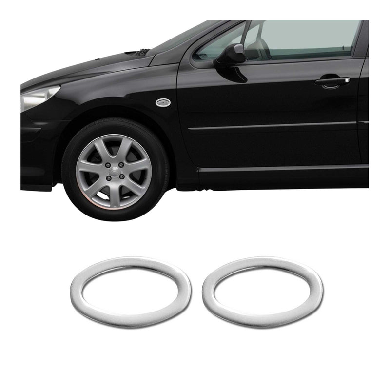 Blinkerrahmen Signalblende für Peugeot 107 206 307 407 1007 Partner Chrom