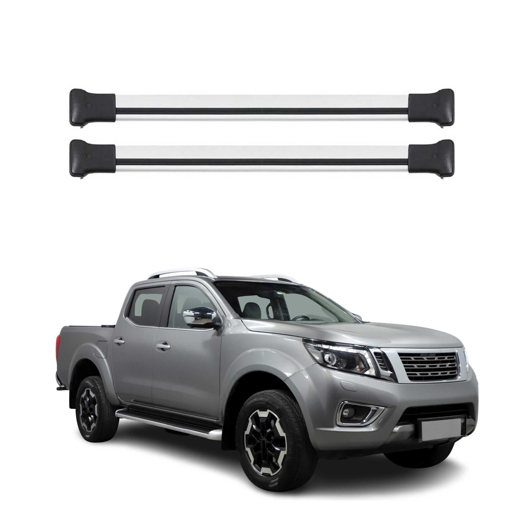 Dachträger Gepäckträger für Nissan Navara D23 2015-2023 Relingträger Alu Silber