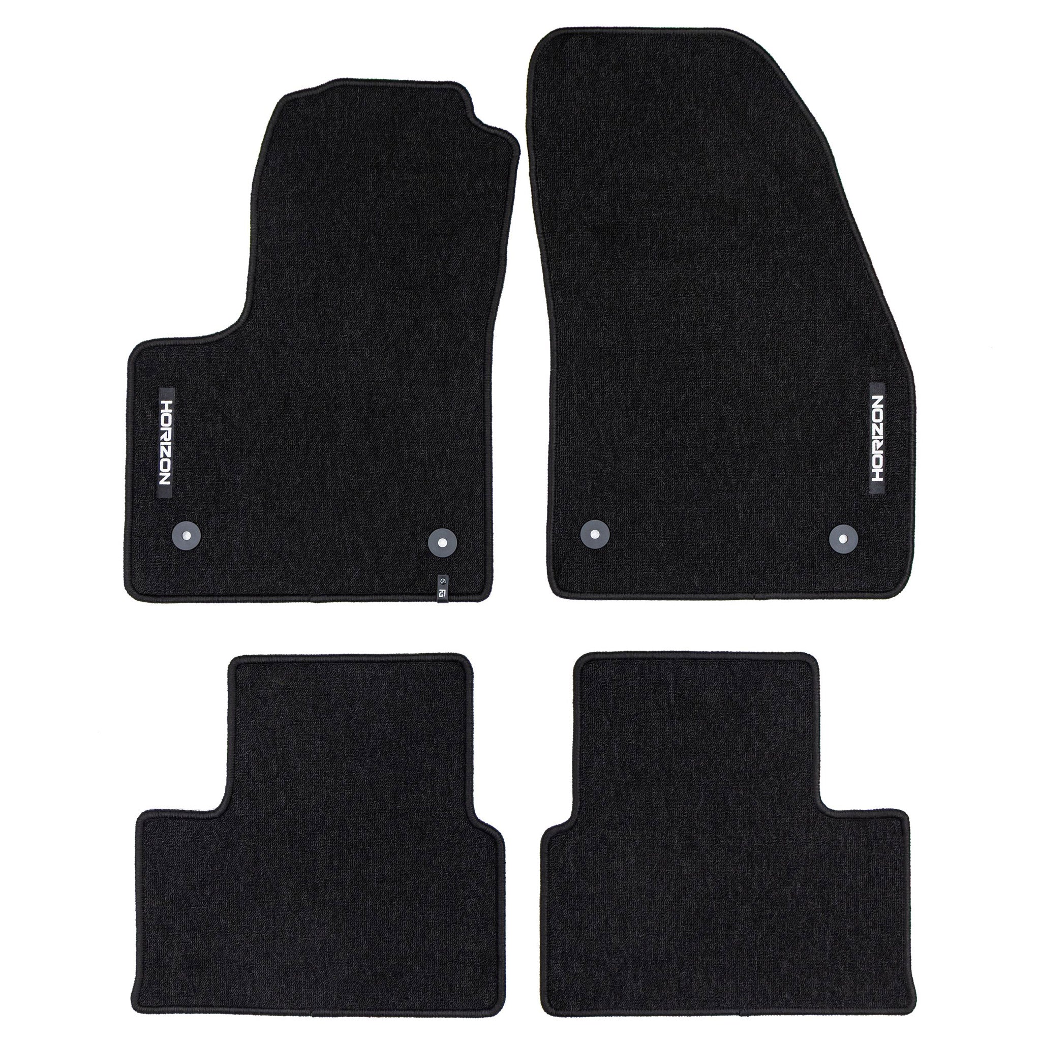 Velours Fußmatten für Opel Meriva B 2010-17 Autoteppich Automatten Schwarz 4tlg