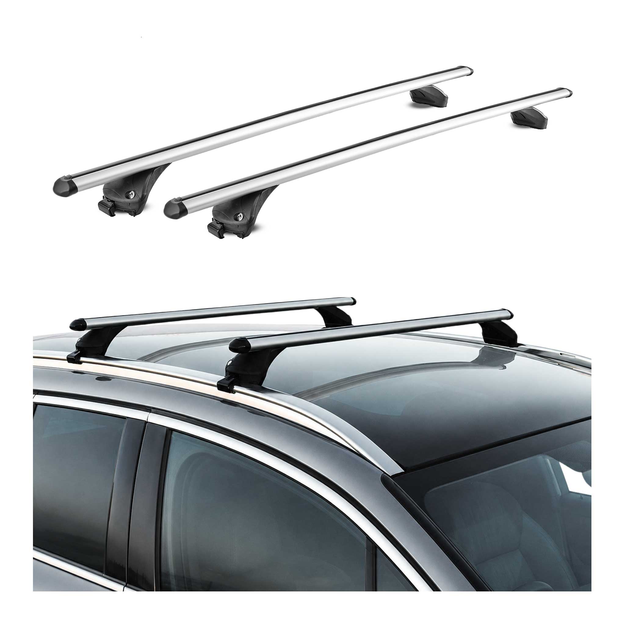 Quick Dachträger für BMW Serie 5 Touring (G31) 2017-2024 Alu Silber 2x