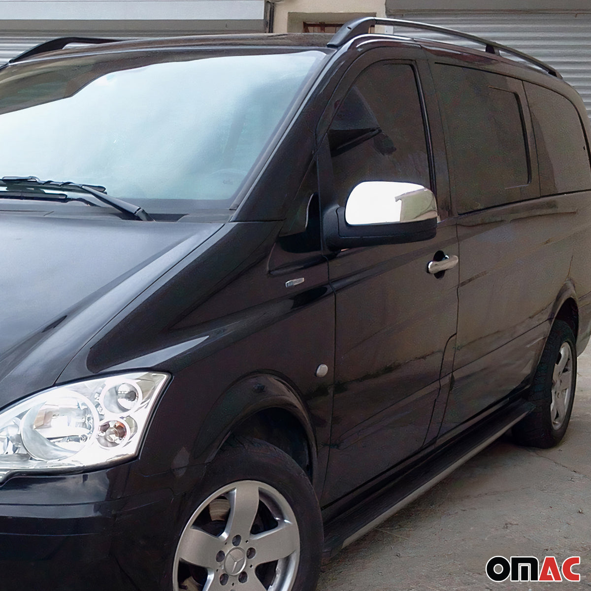 Spiegelkappen Spiegelabdeckung für Mercedes Vito W639 2010-2014 Edelstahl Chrom