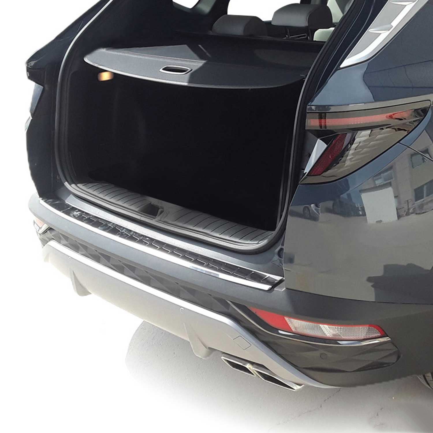 Ladekantenschutz Stoßstange für Hyundai Tucson IV 2022-2026 Edelstahl Chrom