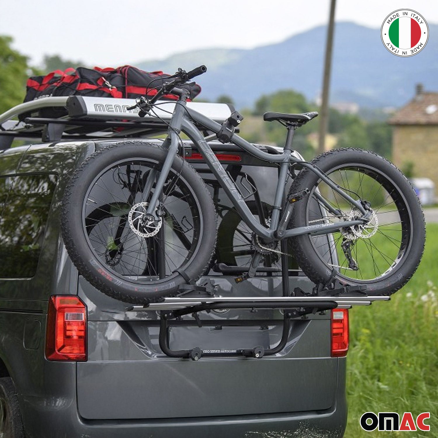 Menabo Fahrradträger für VW Transporter Multivan Caravelle T5 2003-2015 Alu
