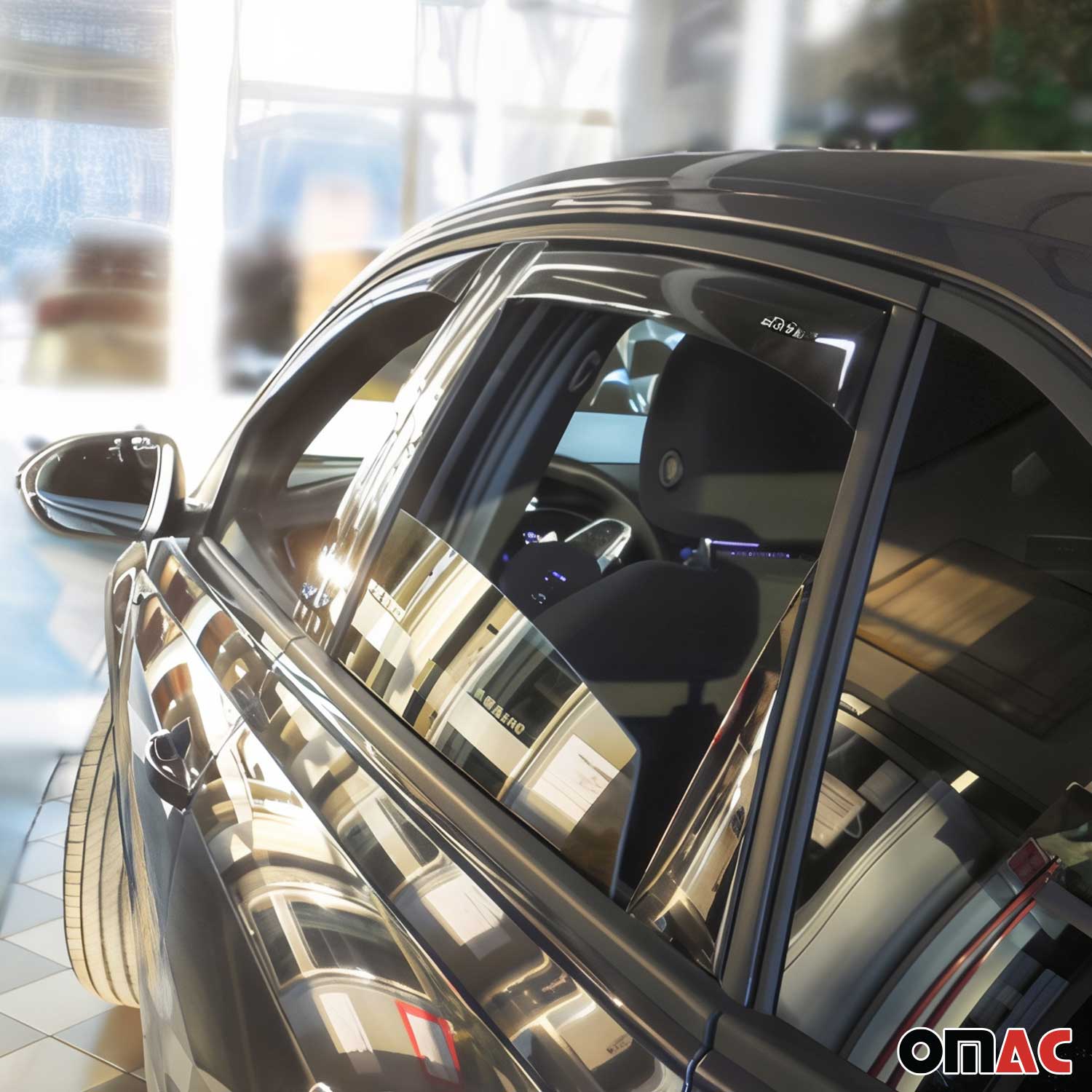 Windabweiser Regenabweiser für VW Taigo 2020-2025 Dunkel Acryl 4tlg