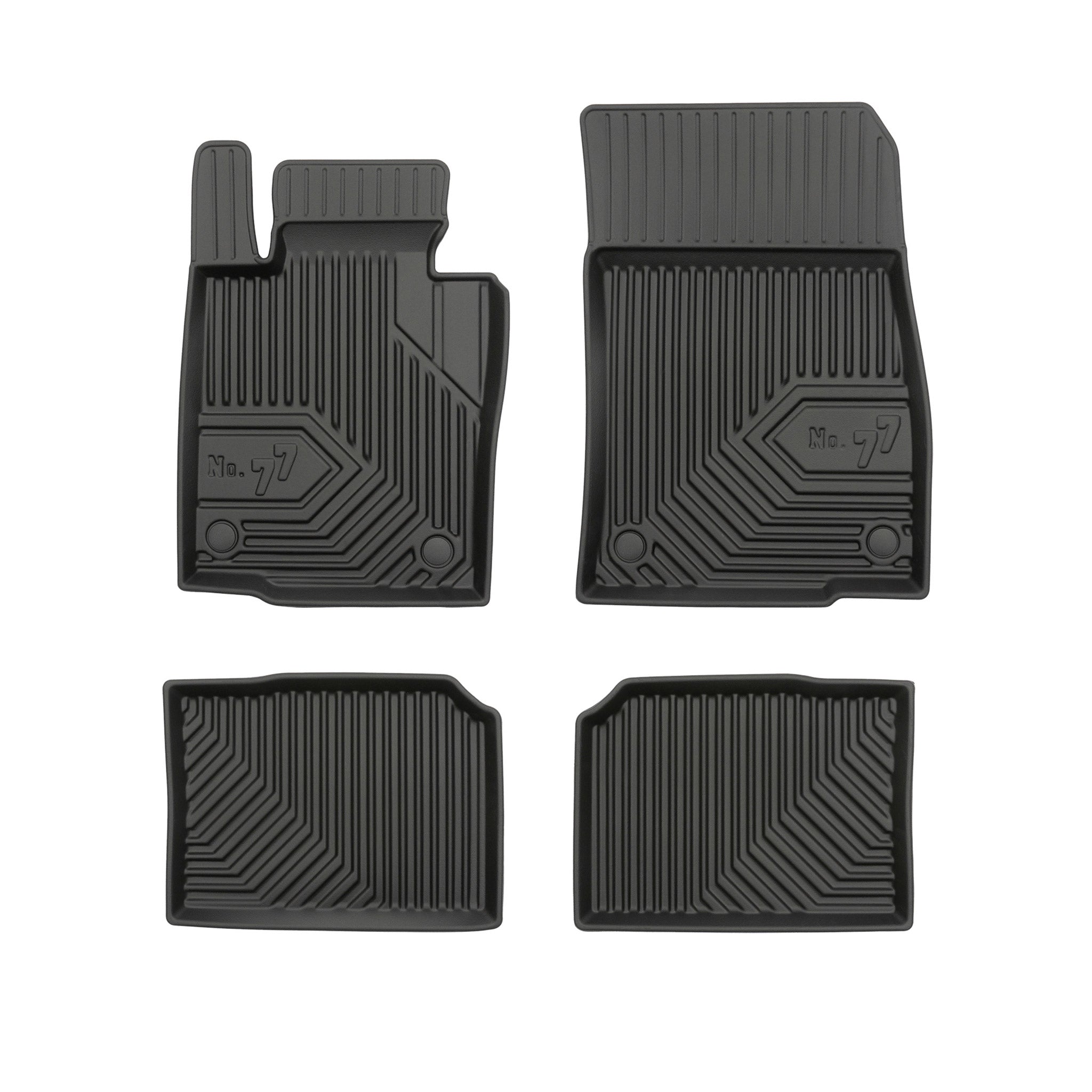 Fußmatten Gummimatten für Mini Countryman I R60 2010-2016 TPE Schwarz 4 tlg