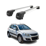 Dachträger Grundträger für Suzuki SX4 I 2006-2013 Aluminium 75kg Grau 2tlg