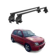 Menabo Dachträger Grundtäger für Nissan Micra 1992-2003 5tür 50kg Stahl Schwarz
