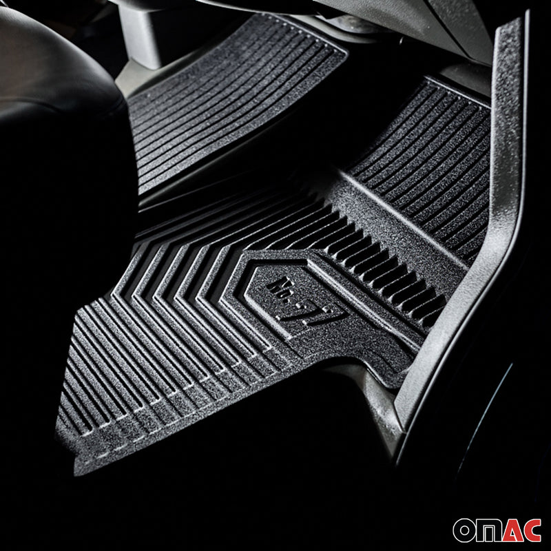 Fußmatten Gummimatten No.77 für Seat Toledo III 2004-2009 TPE Schwarz 4 Teile