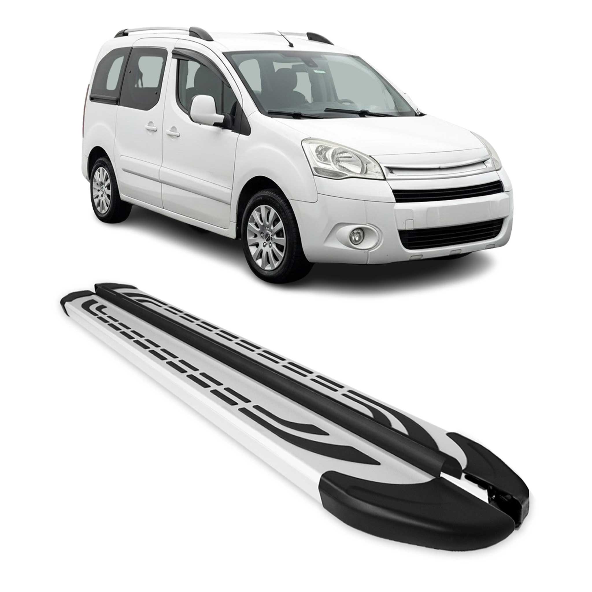 Trittbretter Seitenschweller für Citroen Berlingo L1 Kurzer 2008-2018 Alu
